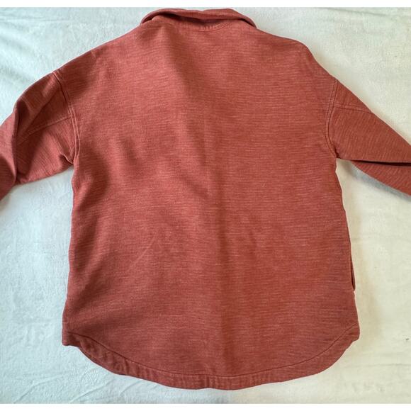 Pendleton Women's Shirt Jacket Rust Orange Red Cotton Size M Flannel Coat - Picture 8 of 8